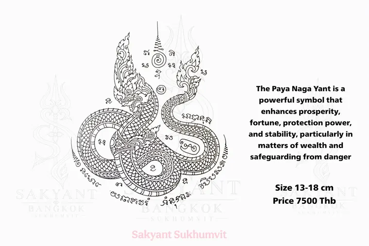 Naga Yant NG-17 Sak Yant design