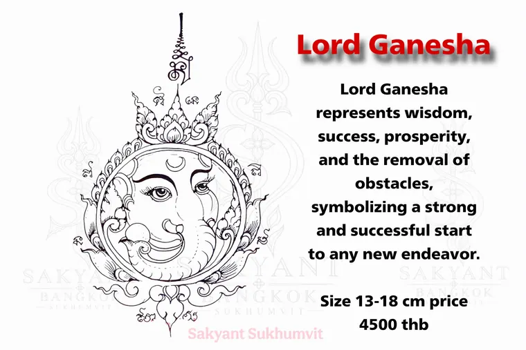 Ganesha Sak Yant design